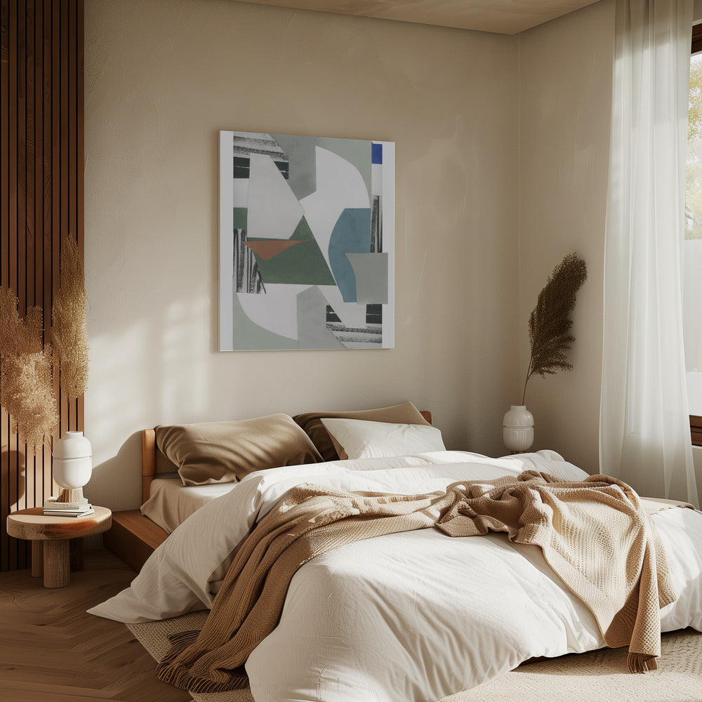 Neutral Geometric Print No 1 | Canvas