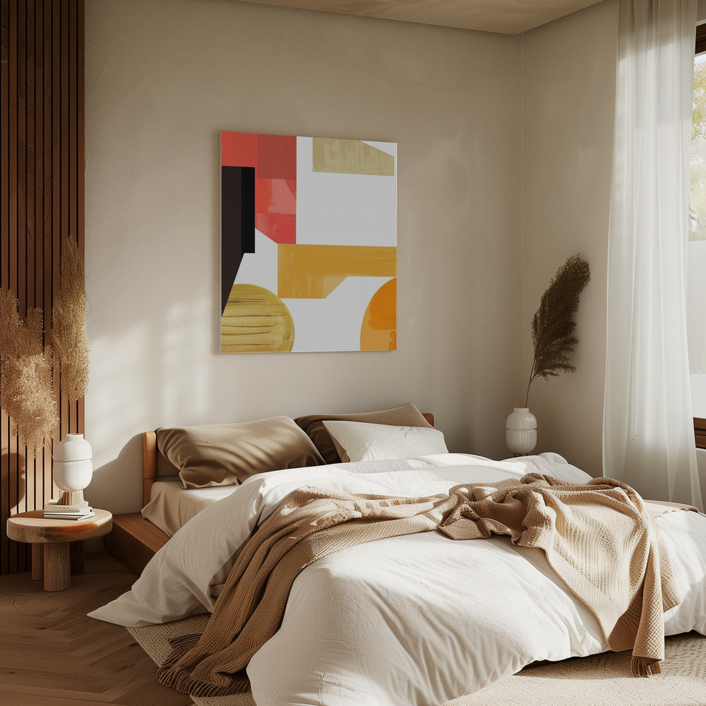 Geometric Warmth No3 | Canvas