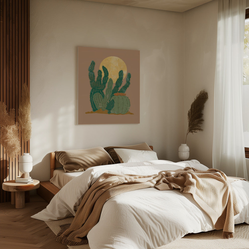 Modern Americana Cactus | Canvas