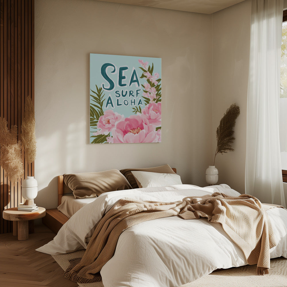 Aloha Blossom Surf | Canvas