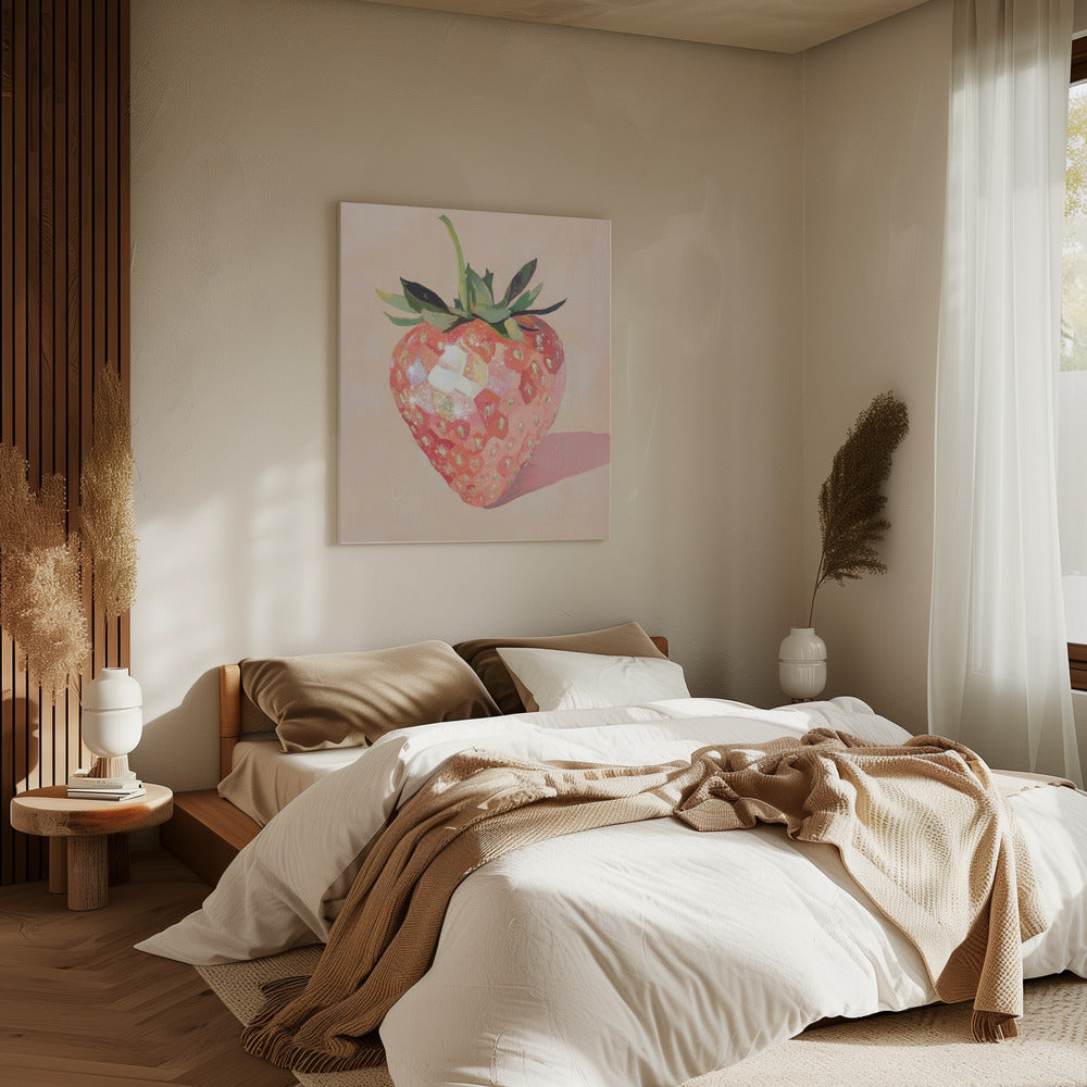 Glistening Strawberry | Canvas