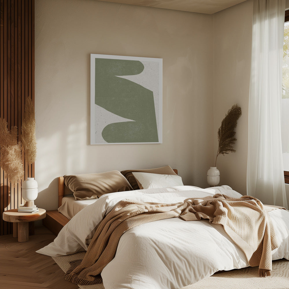 Gentle Green Flow | Canvas