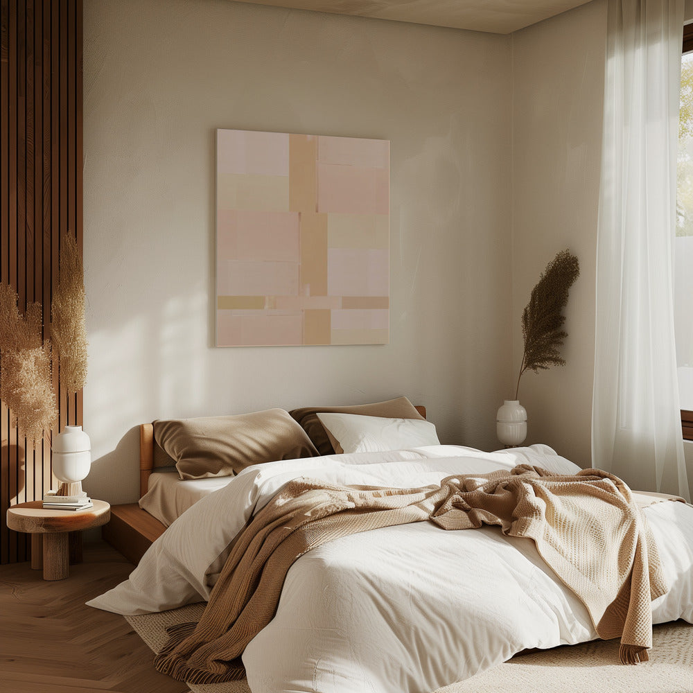 Mocha Earthen Echoes 1 | Canvas
