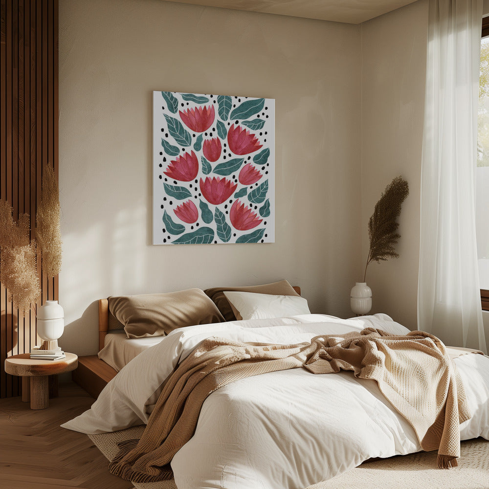 Red flowers II | Canvas