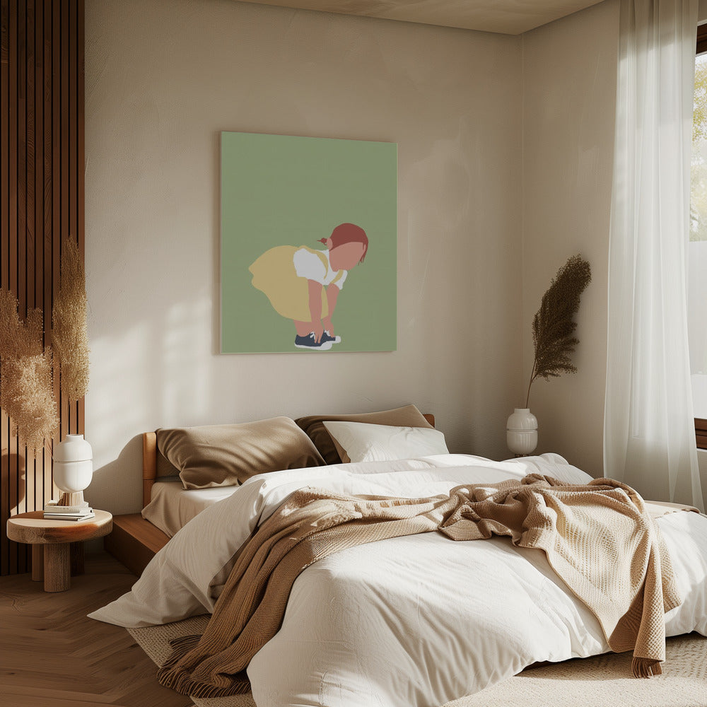 Lilou - Redhead Girl Silhouette | Canvas