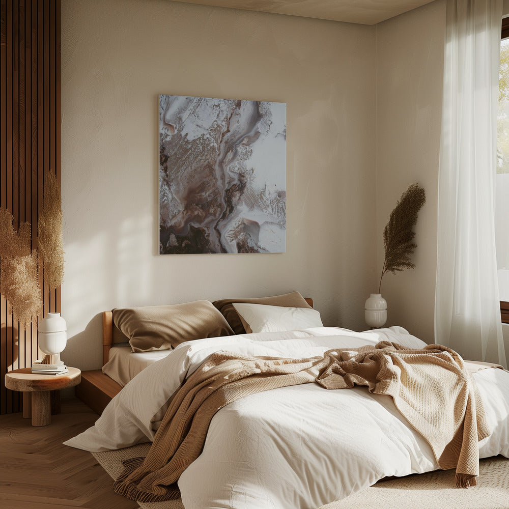 Timeless Art -Earthly Currents 2 - earth marble | Canvas