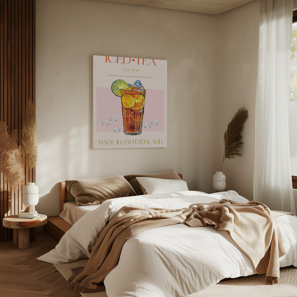 Refreshing Glass of Iced Tea | Canvas