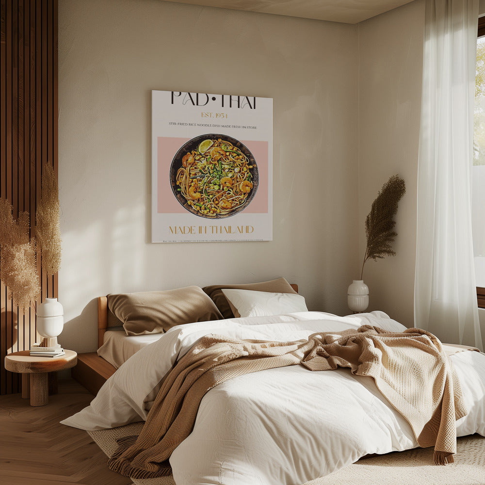Elegant Illustration of Pad Thai | Canvas