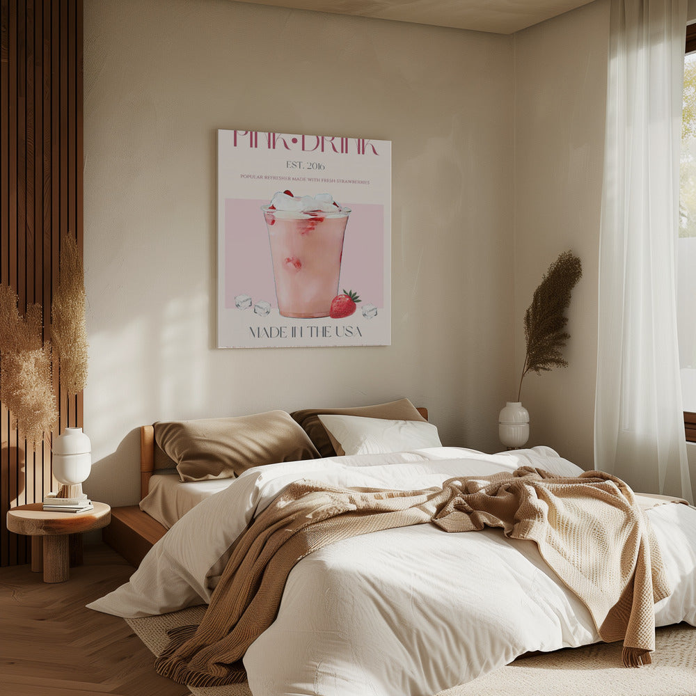 Pink Drink Print | Canvas