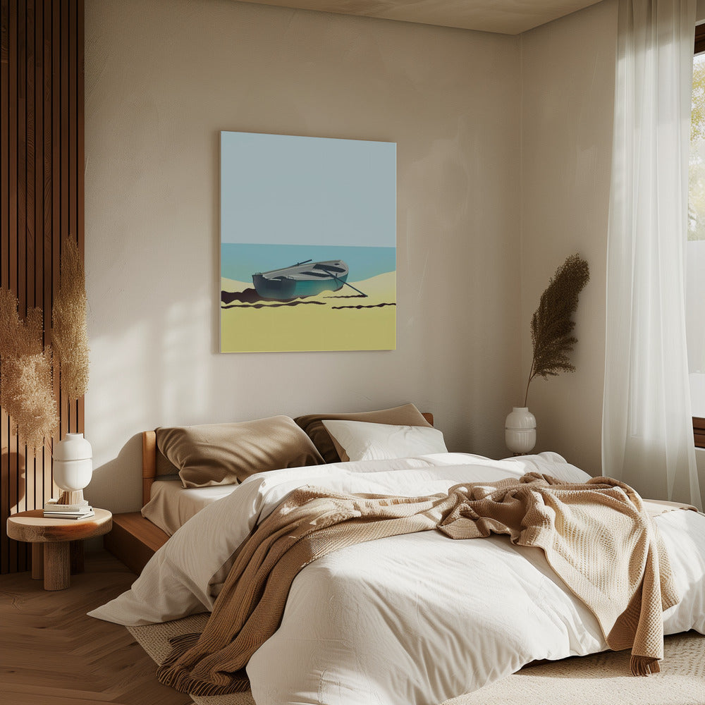 Boat on Beach | Canvas