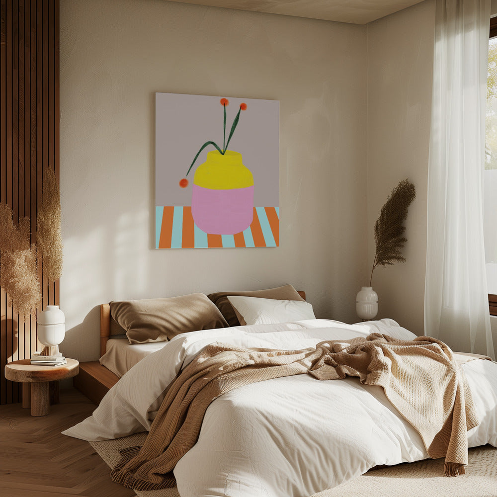Bold Vase Blooms | Canvas