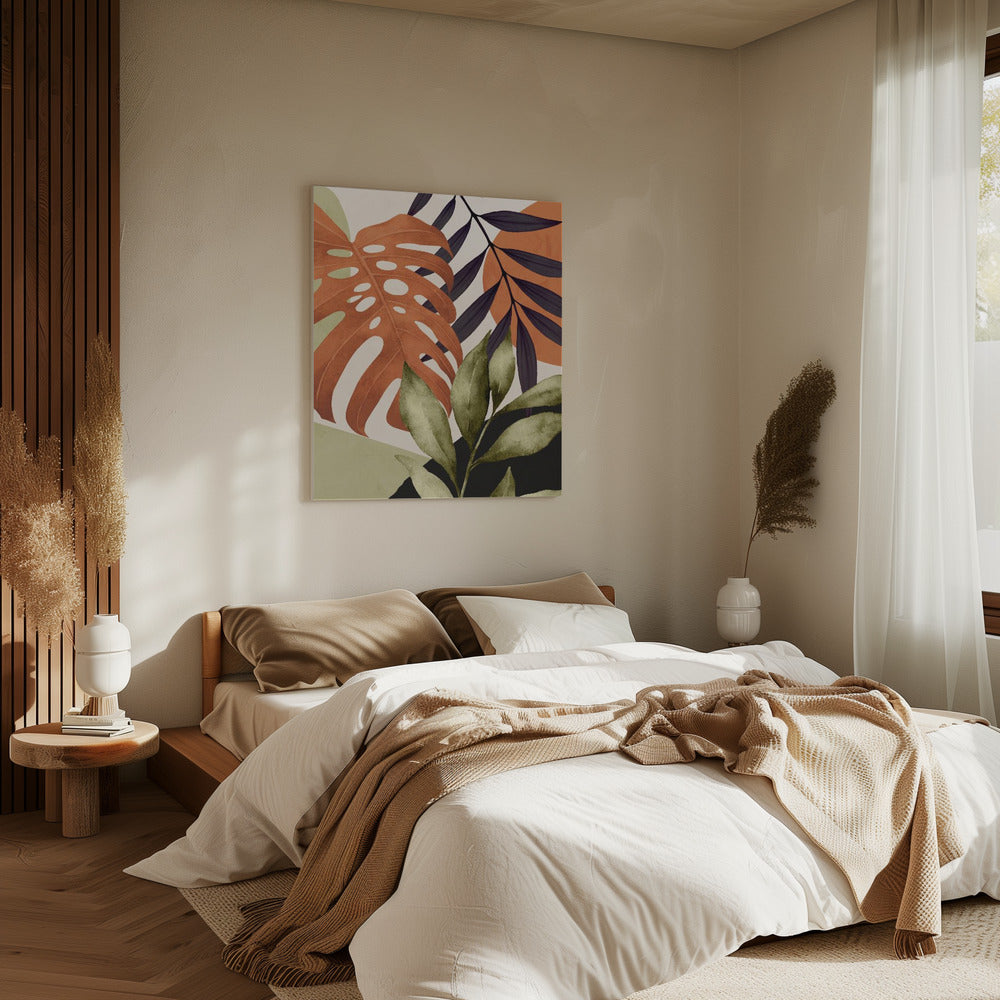 Abstract Art Tropical Leaves | Canvas