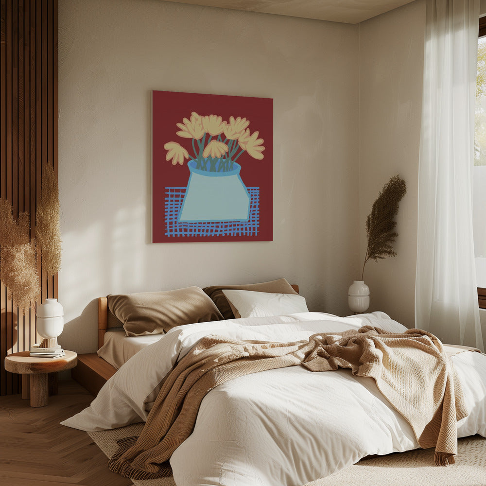 Daisies in vase | Canvas