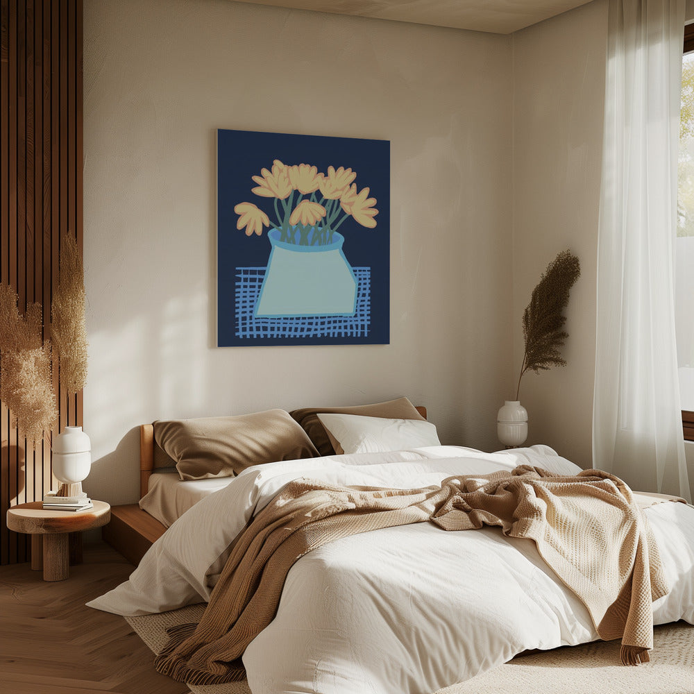 Daisies in vase | Canvas