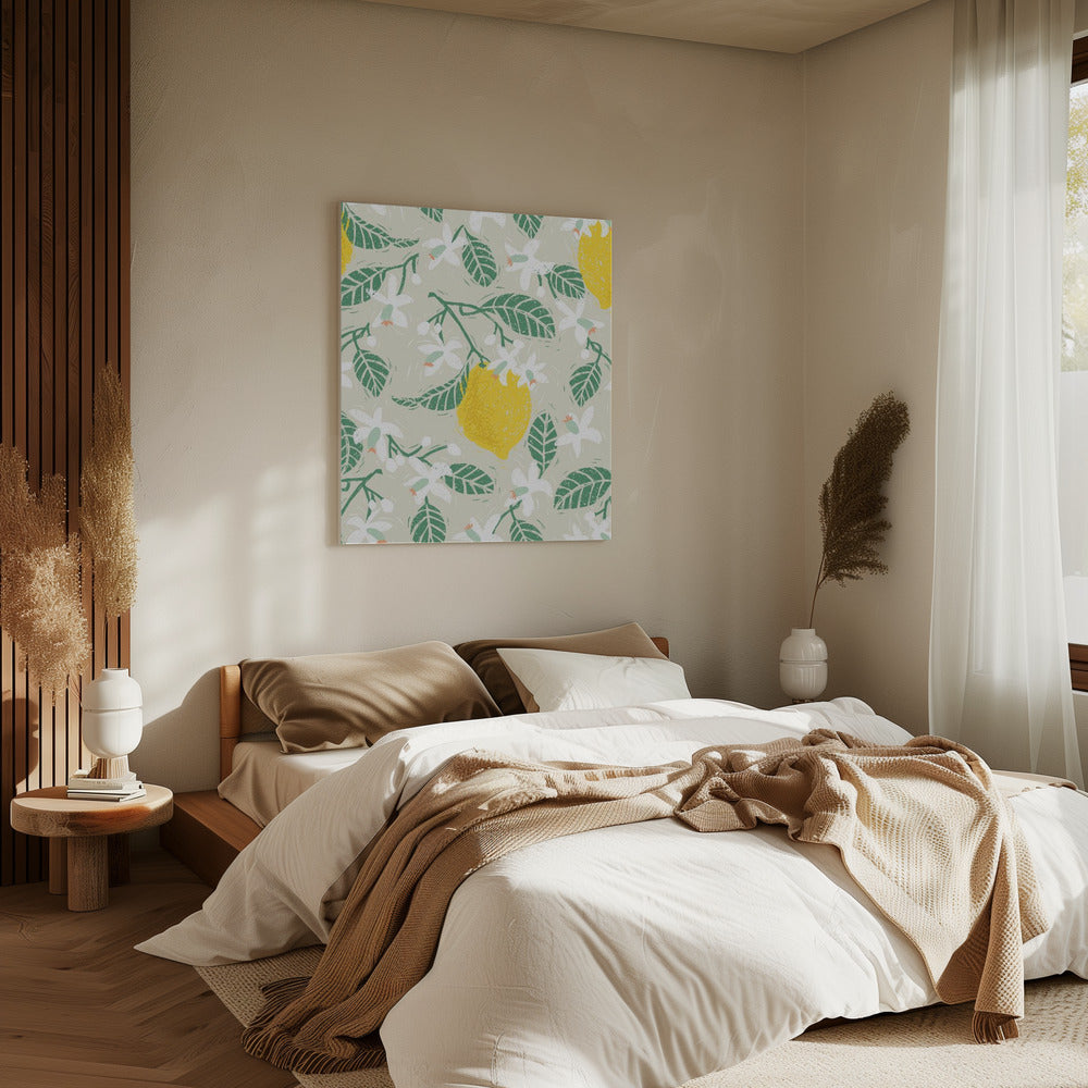Lemon tree blossoms | Canvas