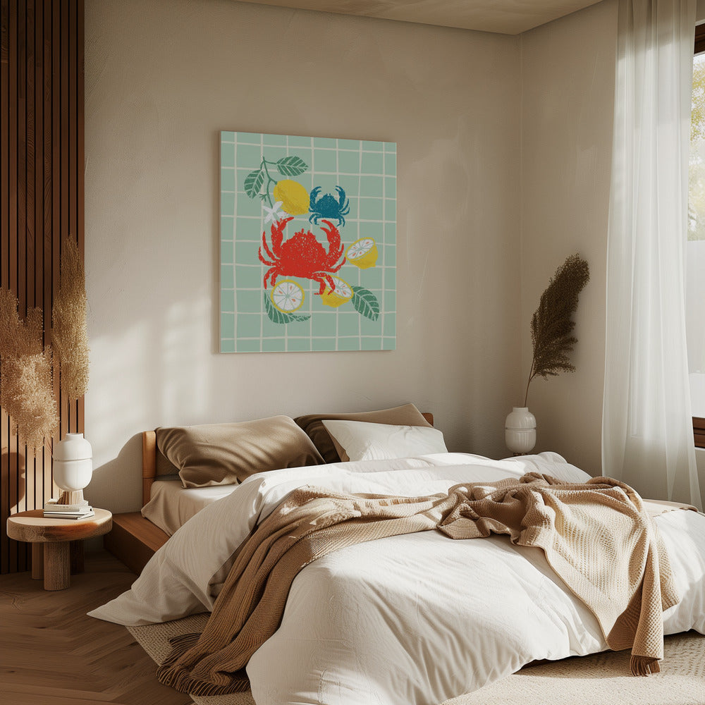 Crab and Citrus Dance | Canvas