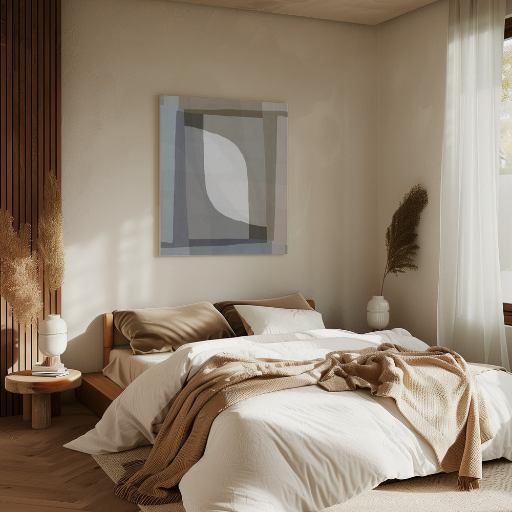 Muted Geometric Flow | Canvas