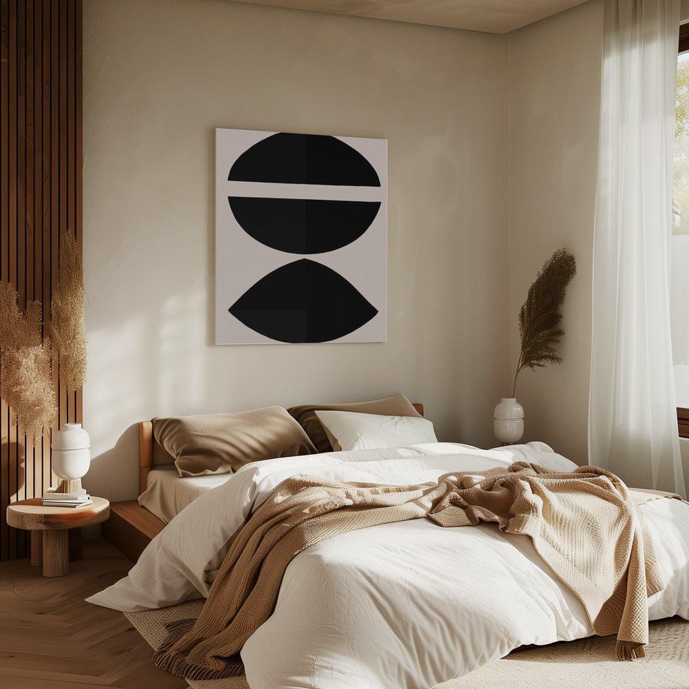 Black Geometric Shapes | Canvas