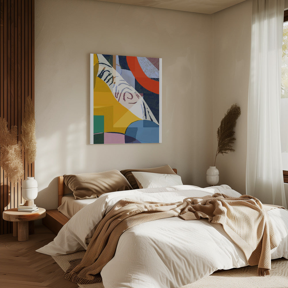 Vibrant Composition Of Geometric Shapes | Canvas