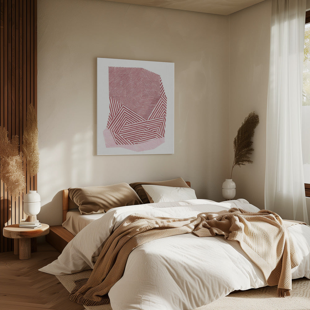 Striped geometric shape | Canvas