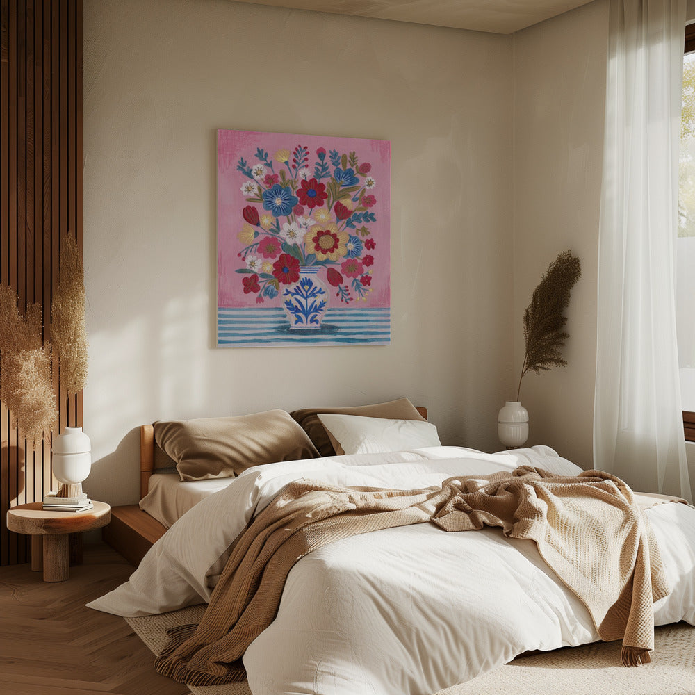 Vase Abundant Floral Still Life | Canvas