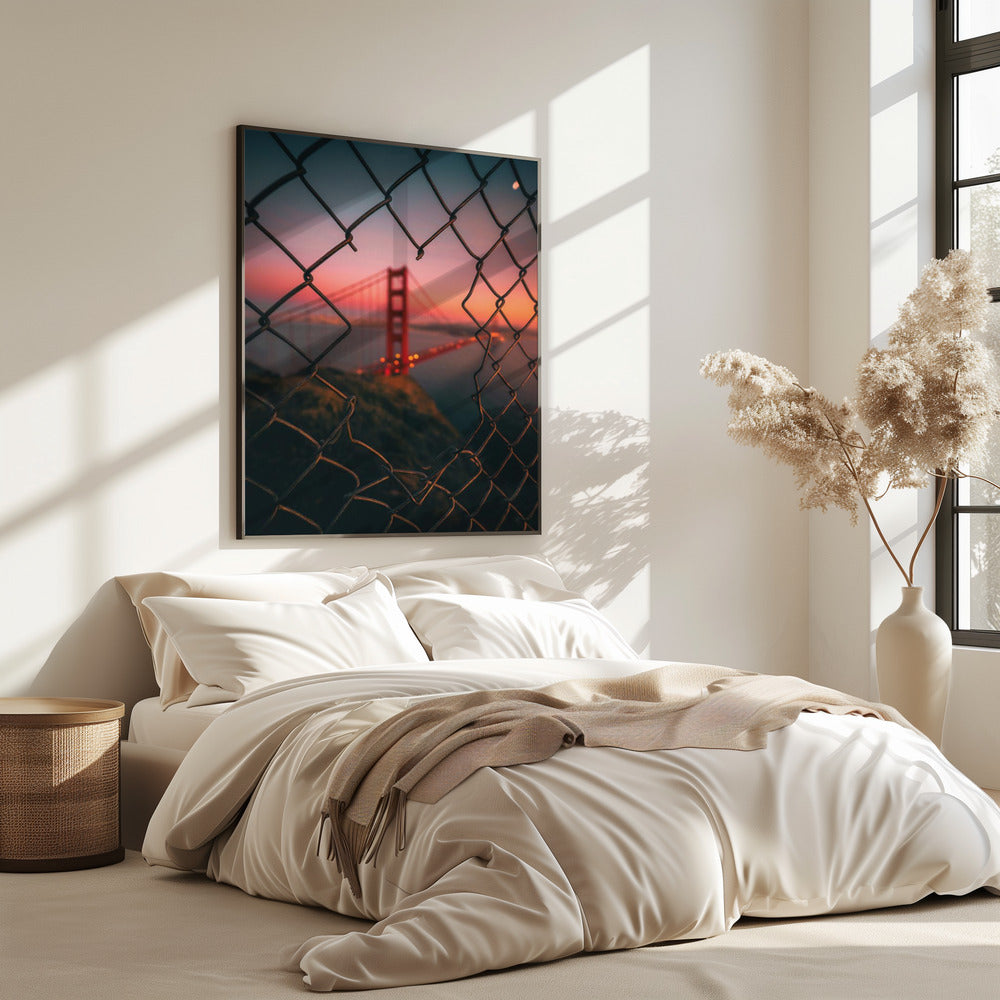 Golden Gate Caged | Poster