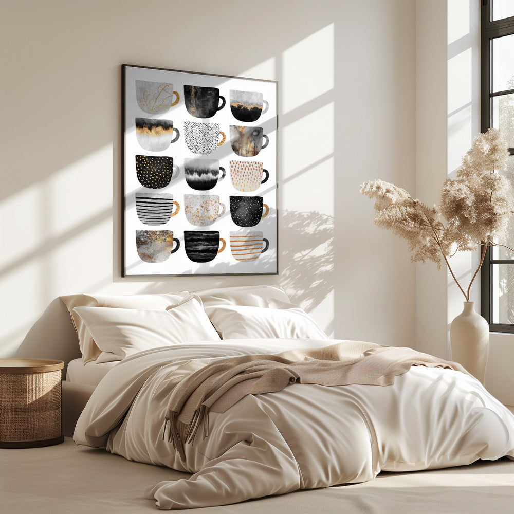 Pretty Coffee Cups | Poster