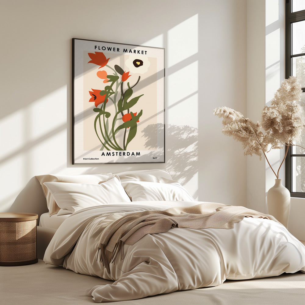 Flower Market Amsterdam | Poster