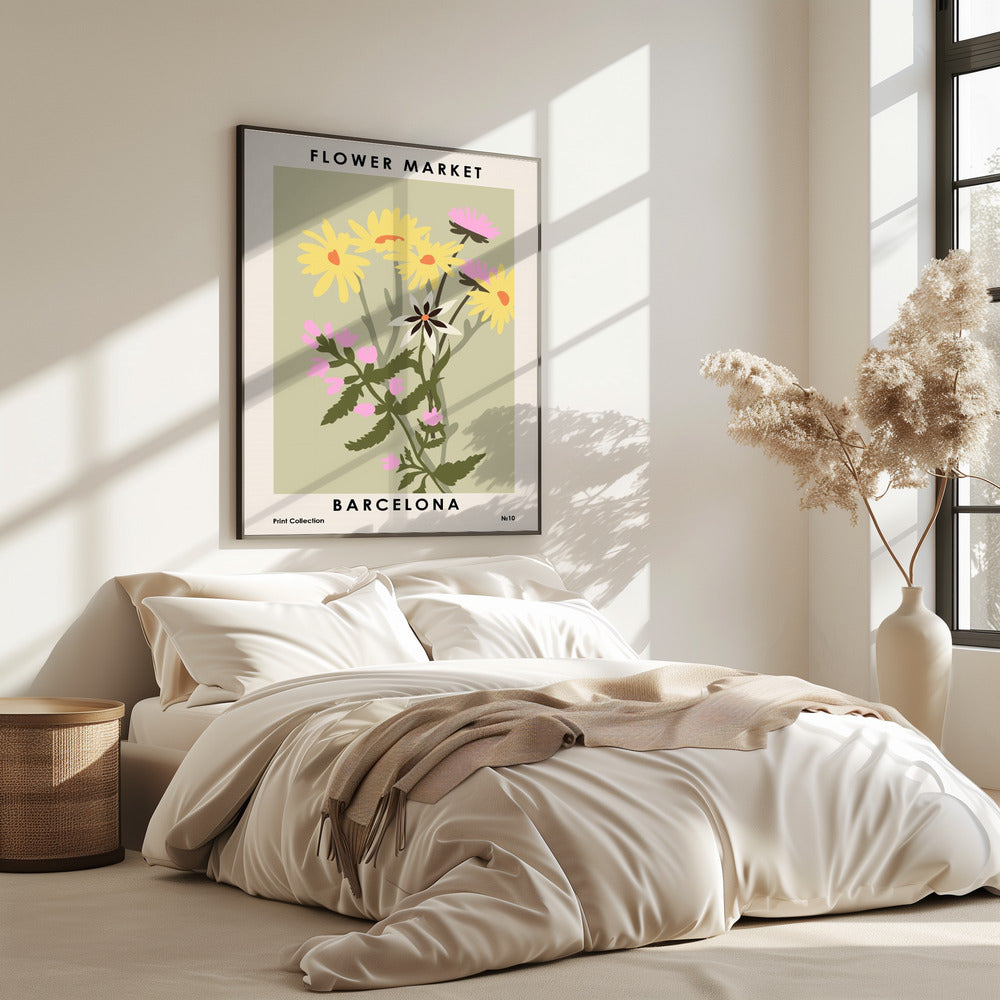 Flower Market Barcelona | Poster