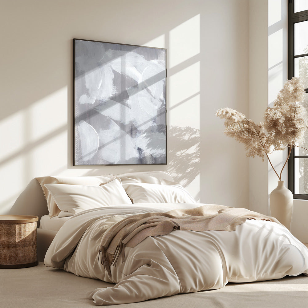 Grey touching White | Poster