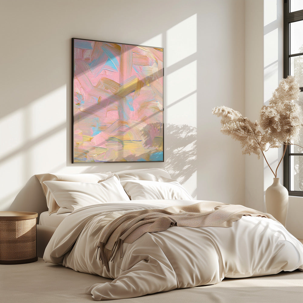 Vibrant Brushstrokes in Pastel Hues | Poster