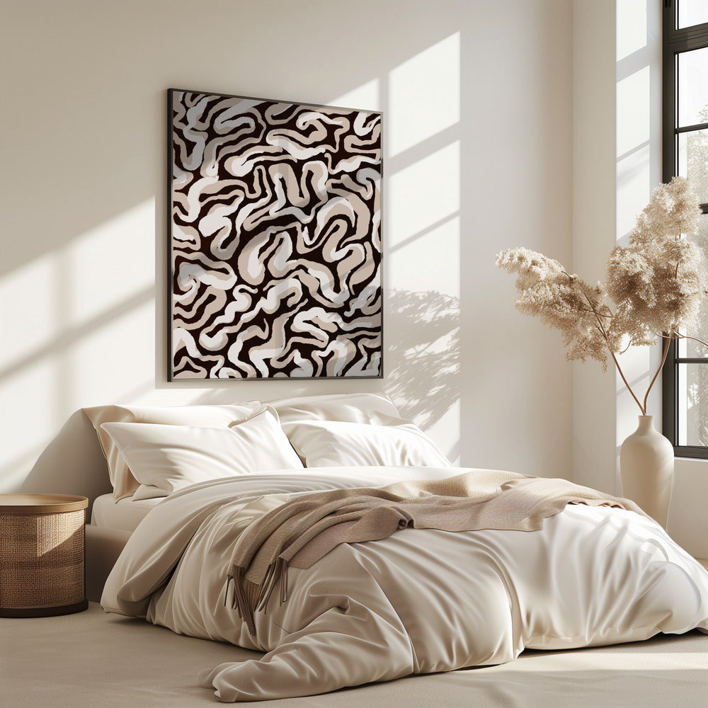 Swirling Earth Tones | Poster