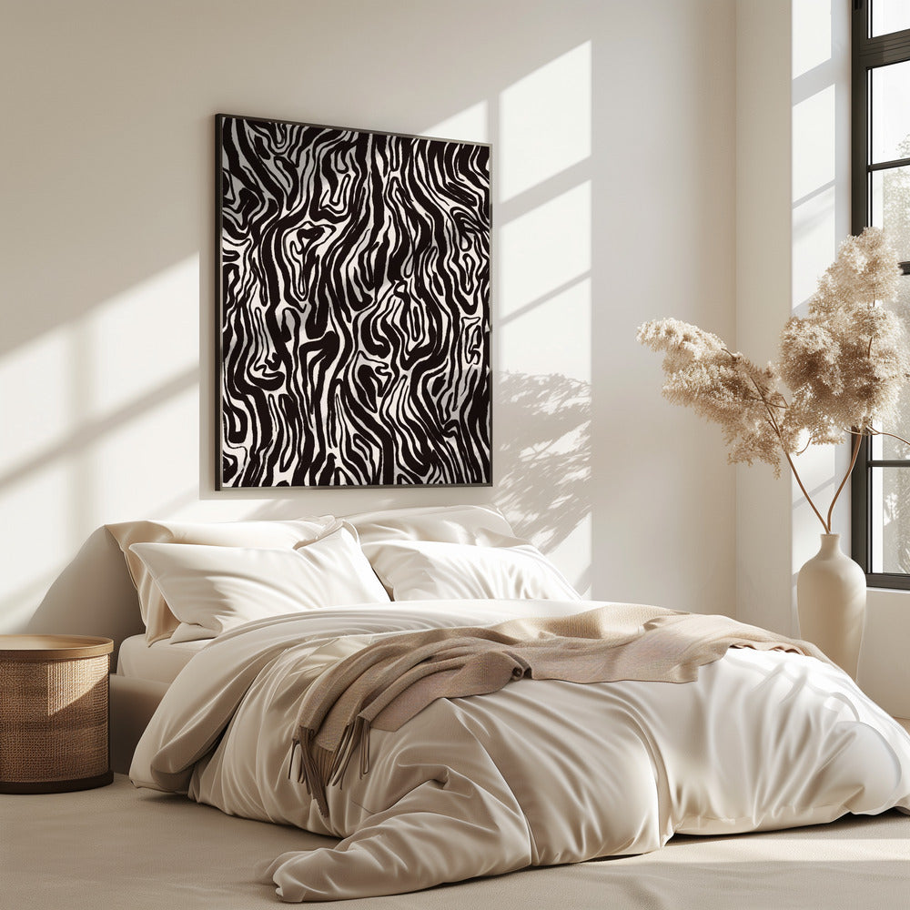 Zebra Waves | Poster