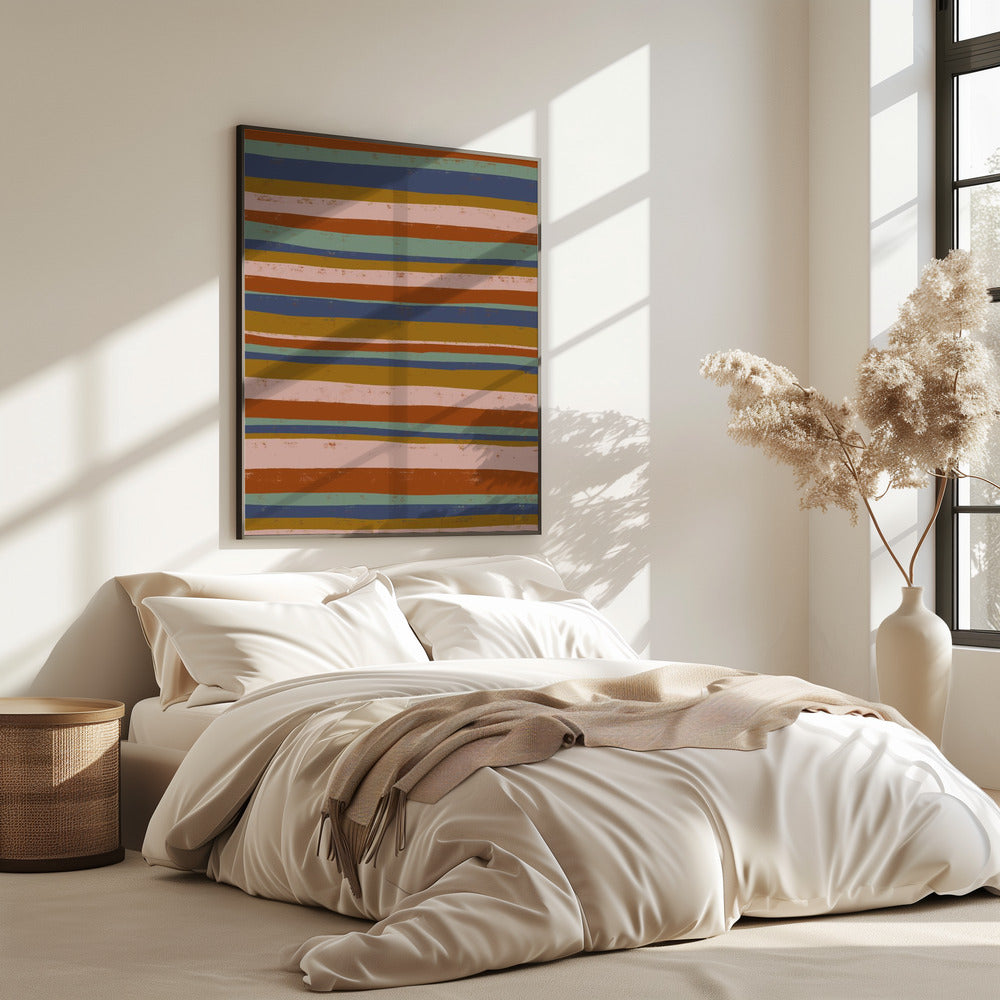 Earthy Stripes Flow | Poster