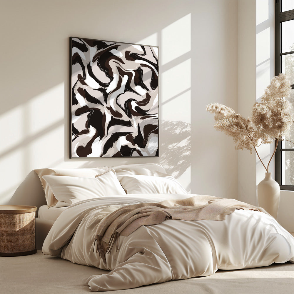 Swirling Earth Tones | Poster