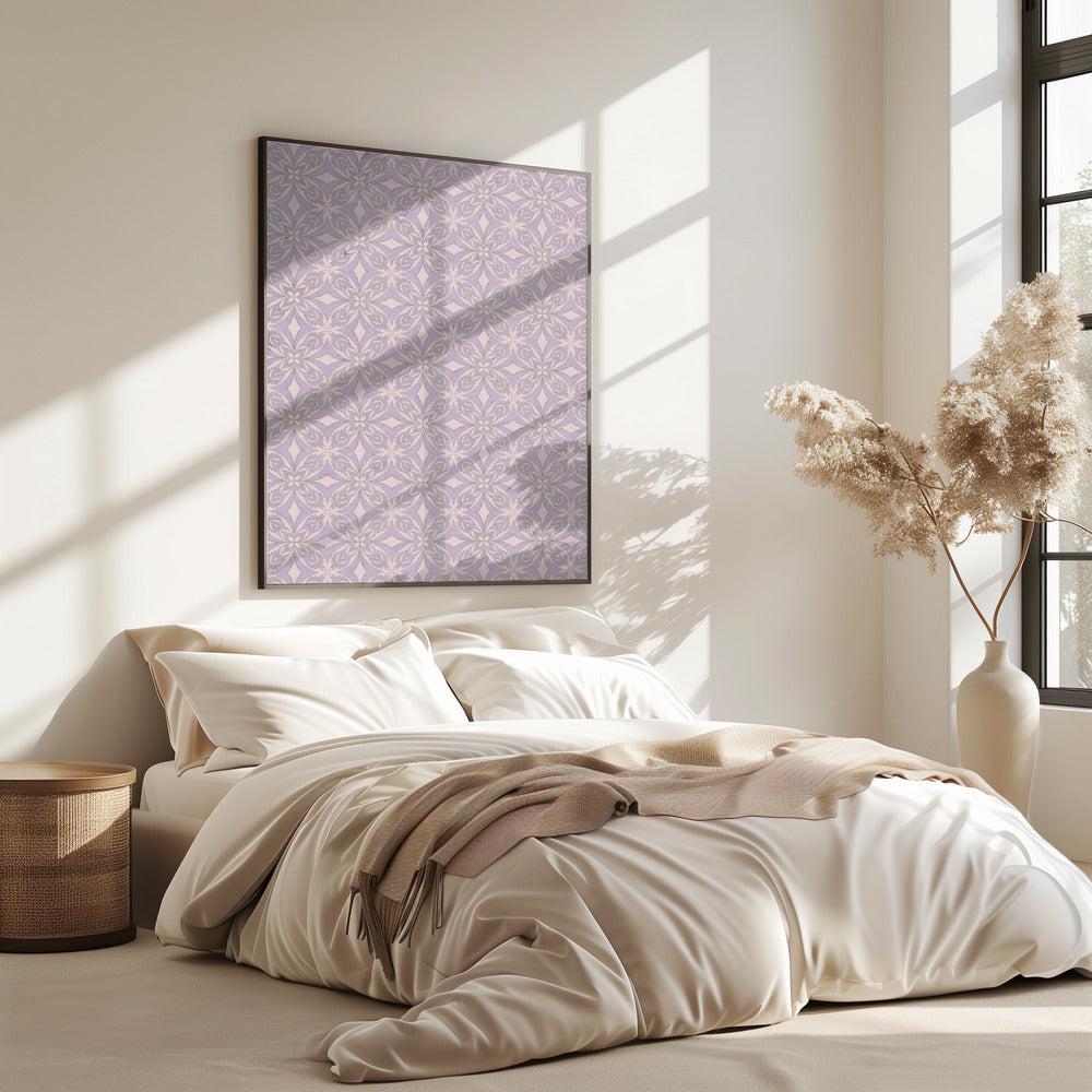 Lavender Blossom Tessellation | Poster