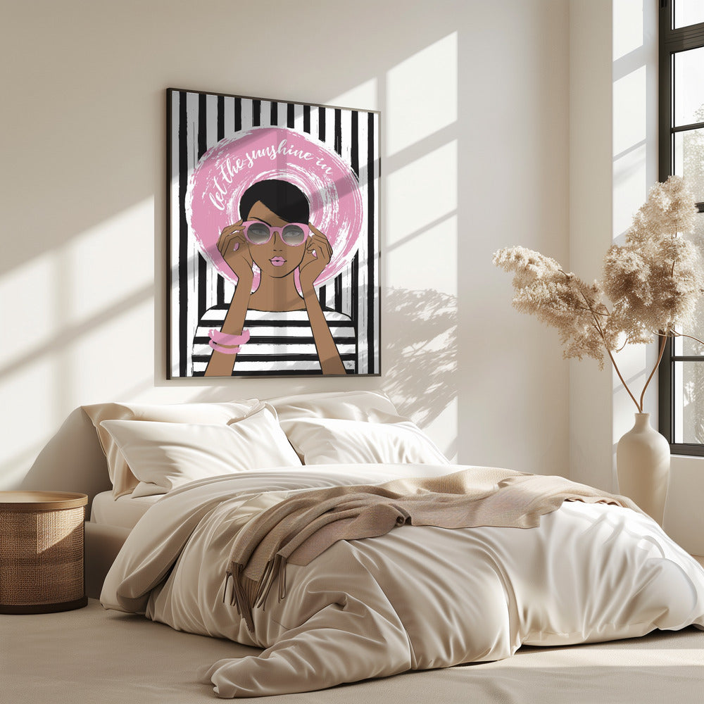 Woman in Pink Sunglasses | Poster