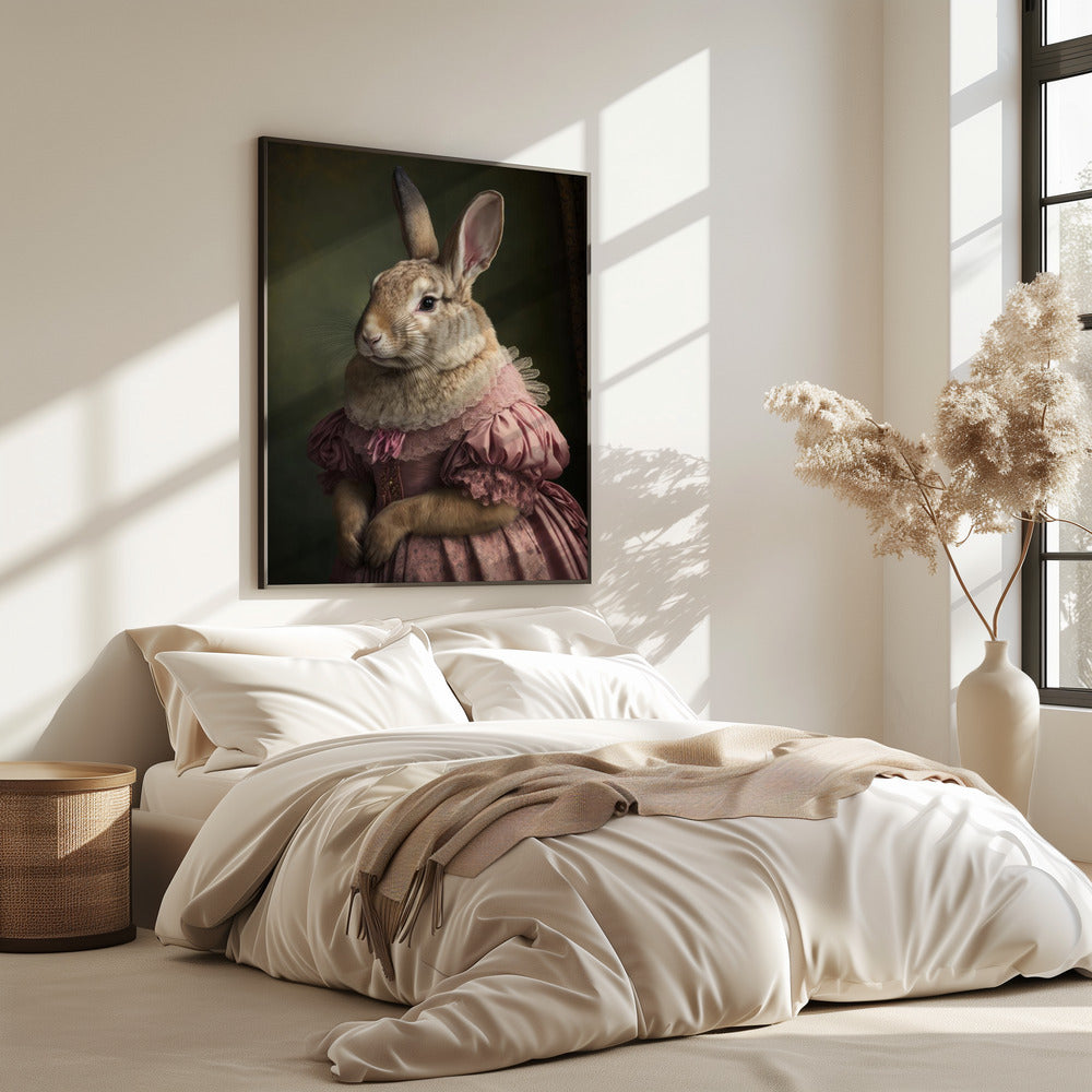 Regal Rabbit Lady | Poster