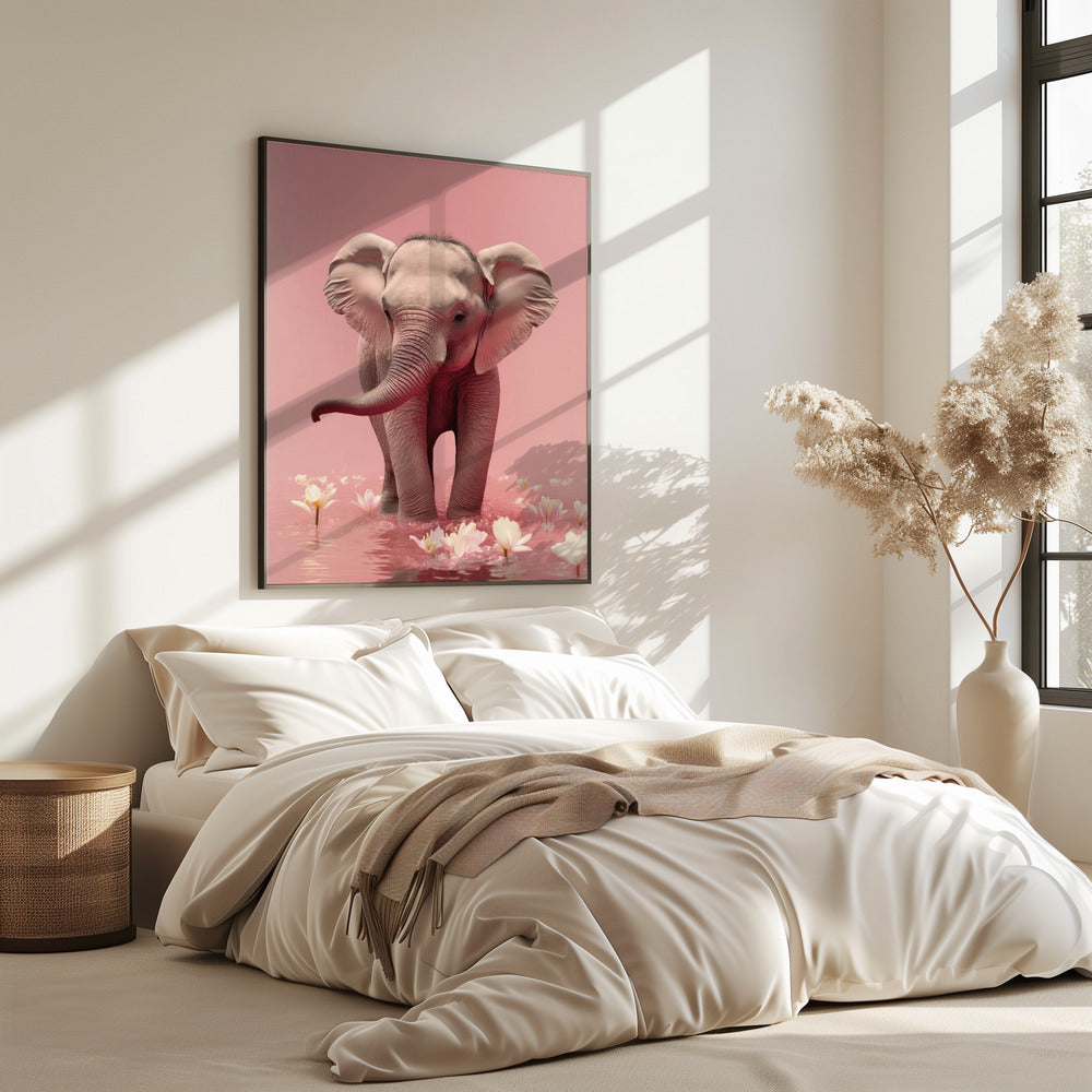 Elephant in Blossoms | Poster