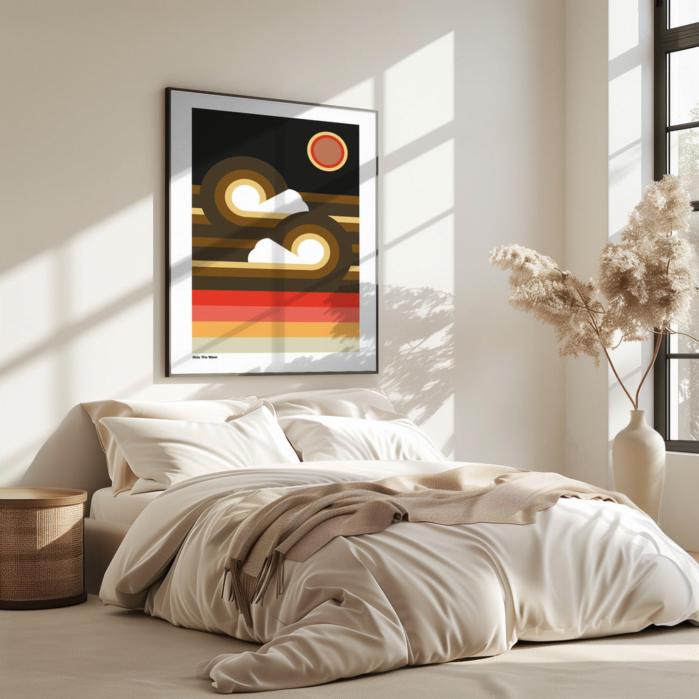 Ride The Wave Sunset | Poster