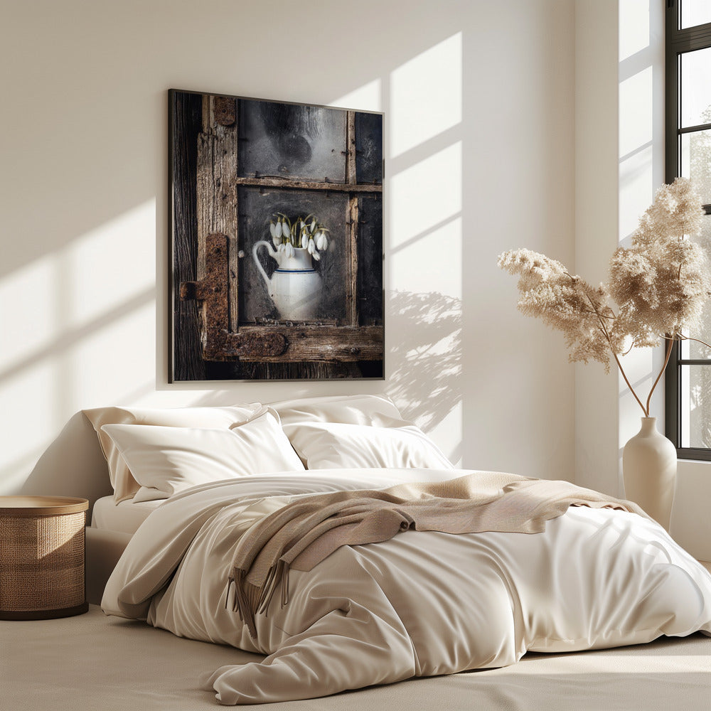 Spring flowers in the window | Poster