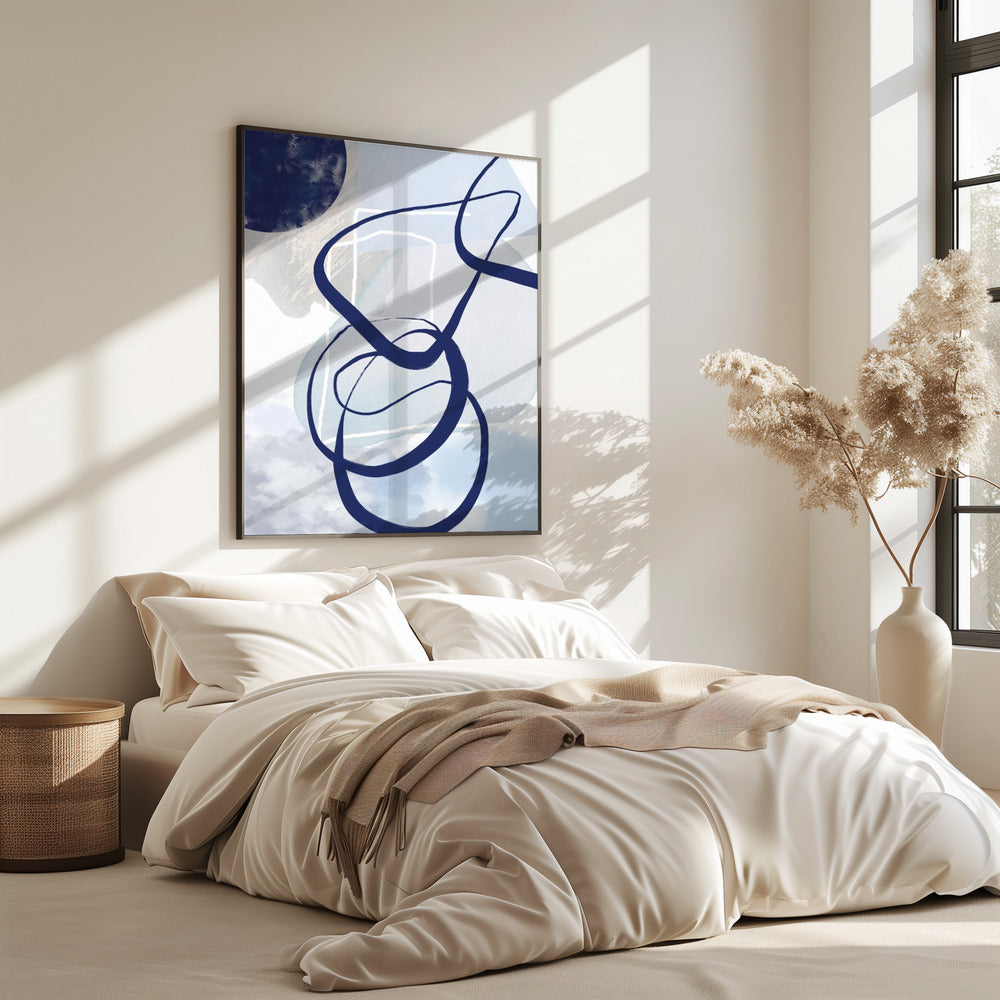 Lines of Blue-2 | Poster