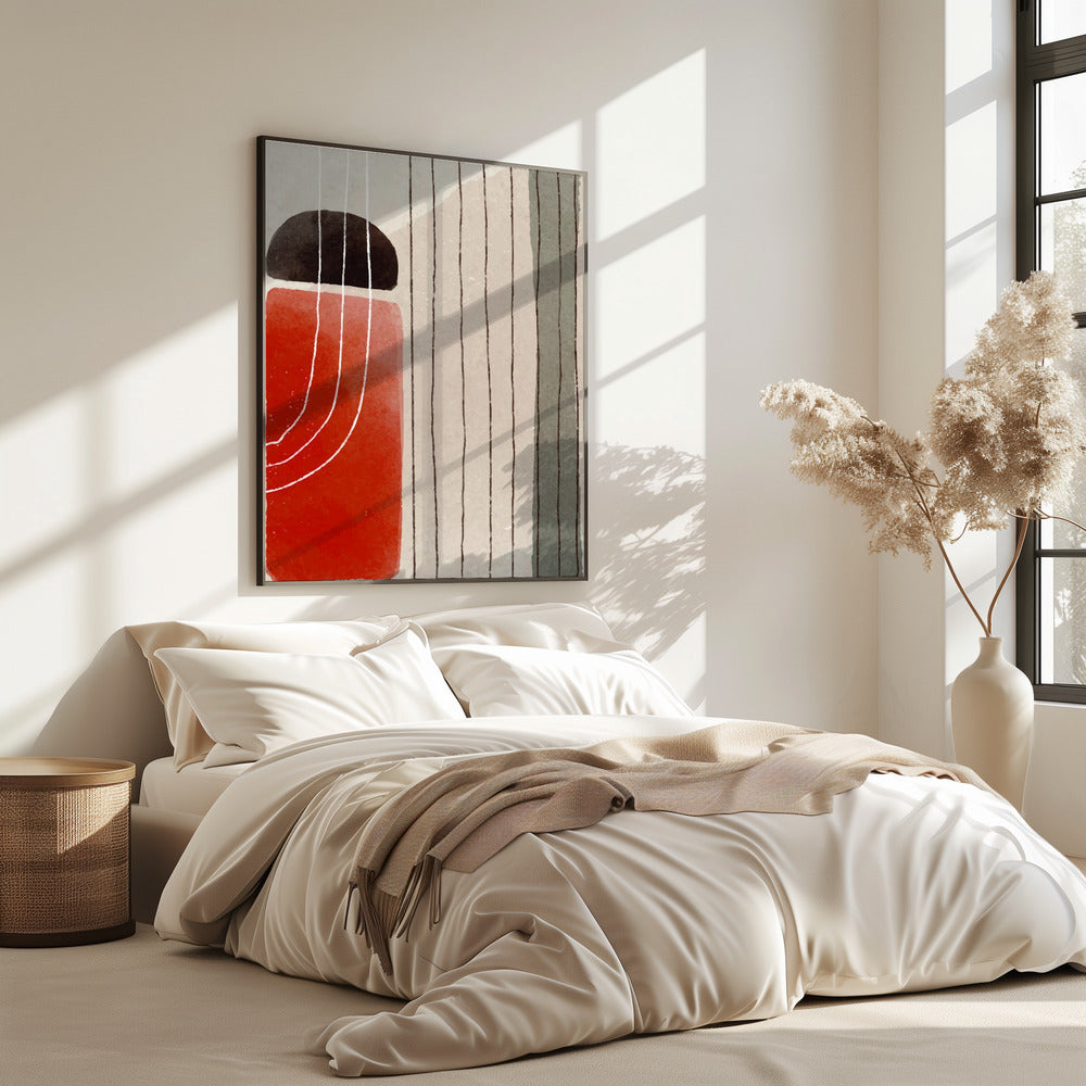 Orange Minimal Shapes #3 | Poster