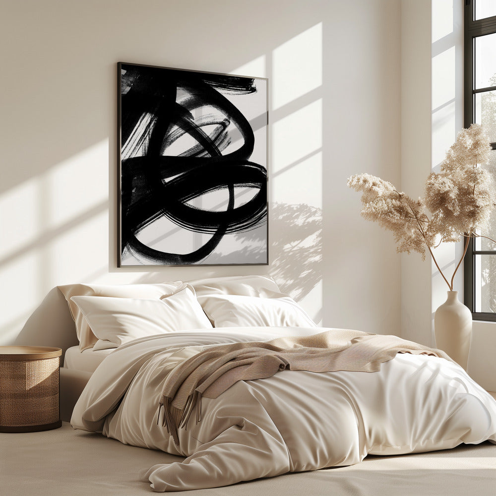 Abstract Brush Strokes 5 A1 | Poster
