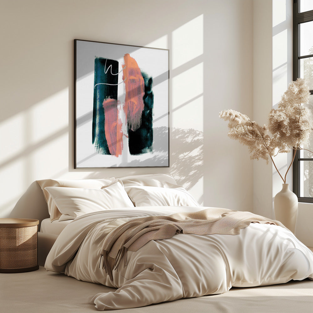 Abstract Brush Strokes 3x A1 | Poster