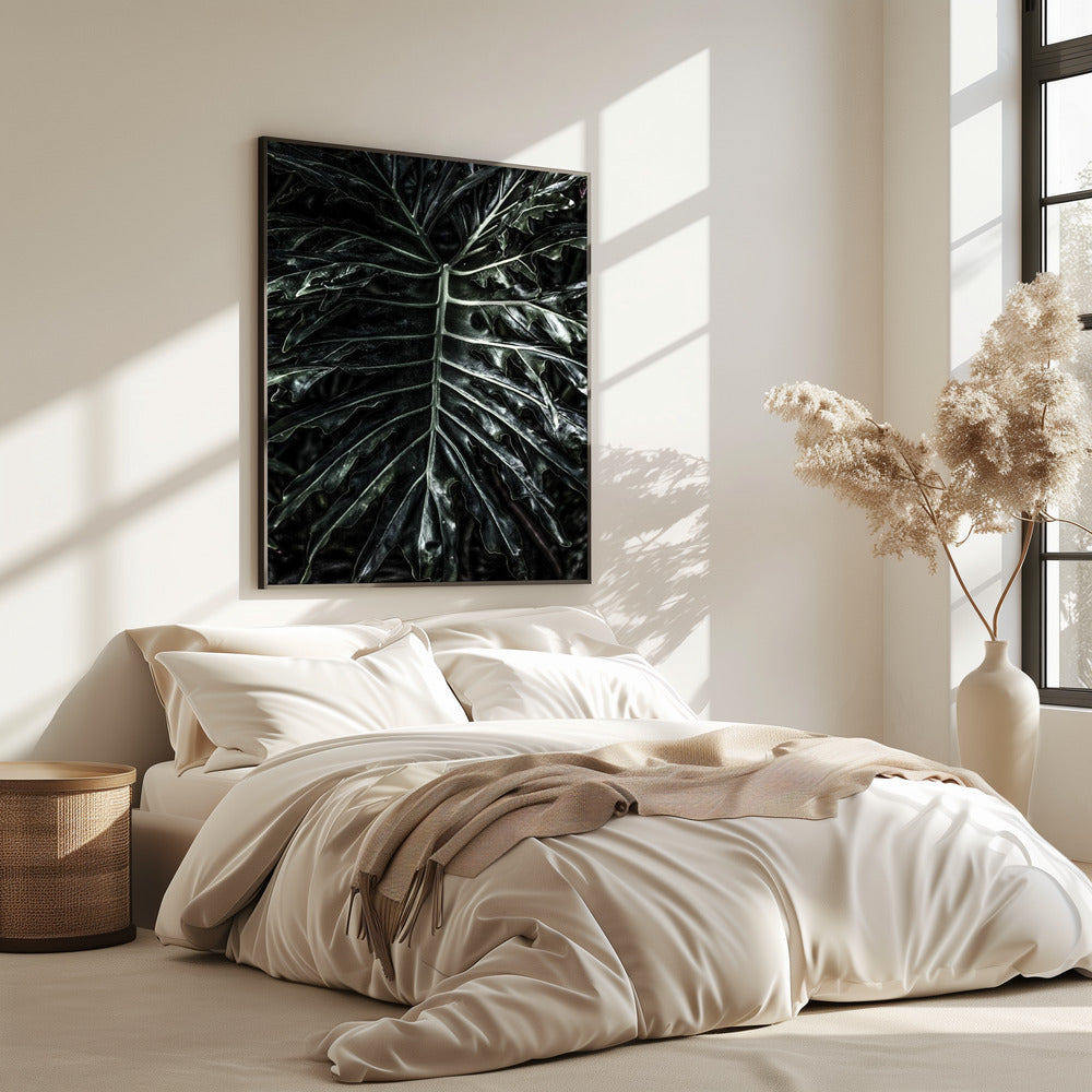 Dark Leaf Elegance | Poster