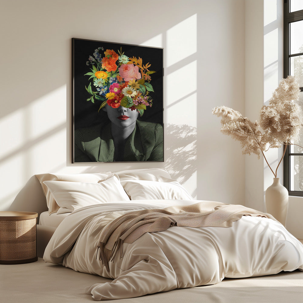Green Vintage Bouquet | Poster
