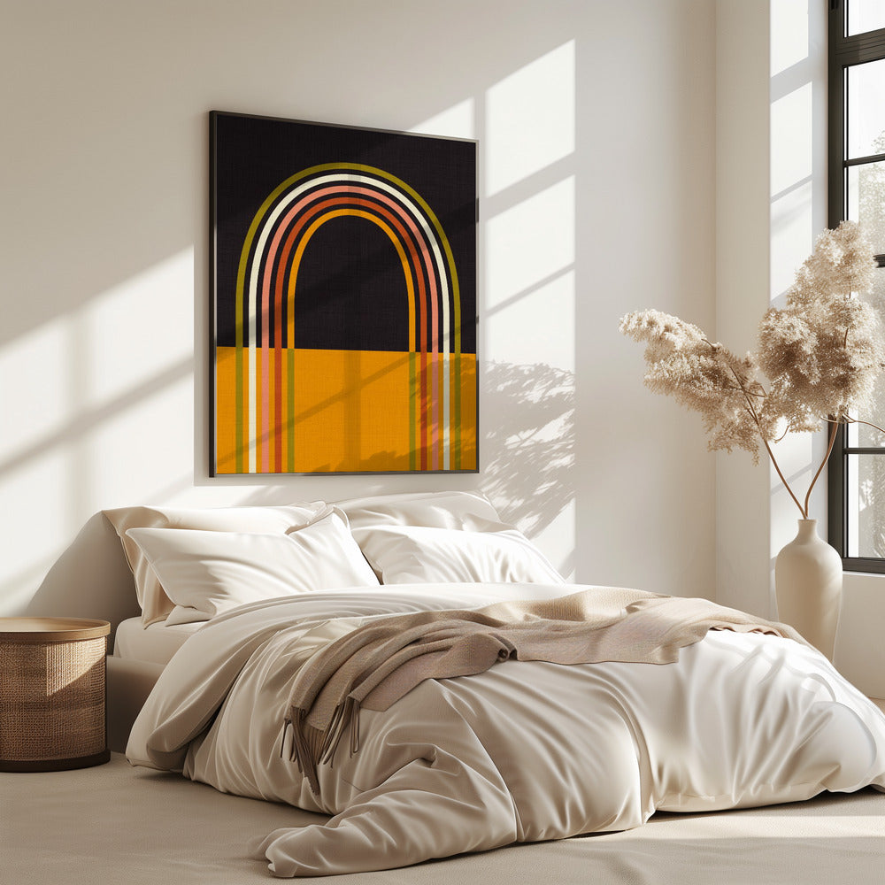 Geo Shapes Fall 21 Rainbow Arc | Poster