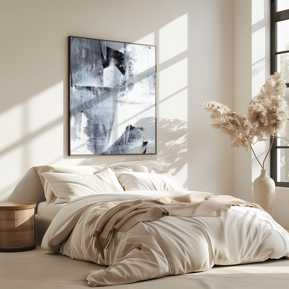 Brushstrokes in Monochrome Tones | Poster