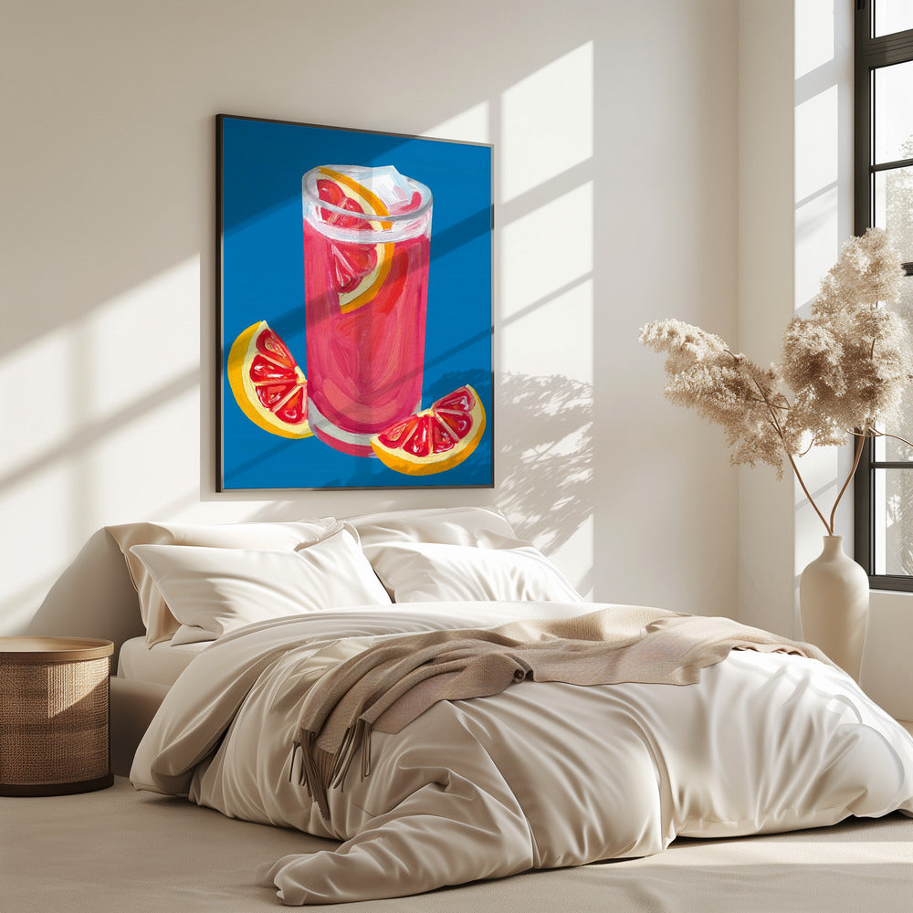Grapefruit Paloma Blue | Poster